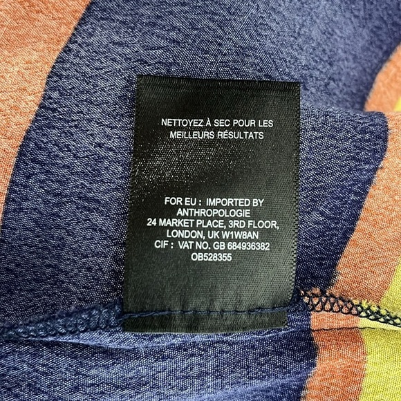 HD in Paris Anthropologie Striped Pane Midi Dress Women's Size 2 - Picture 13 of 16